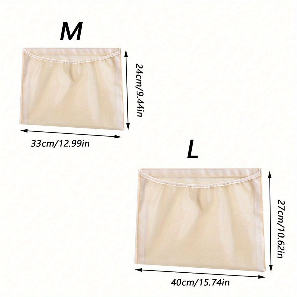 Wall-Mounted No-Drill Underwear & Socks Storage - Hook and Loop Fastener Suitable for Behind Closet Door Hanging Pouch