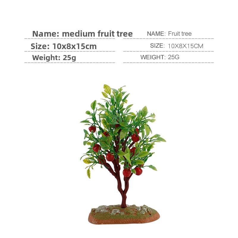 Fruit Fence Simulation Tree Water Grass House Micro Scene Model Ornament