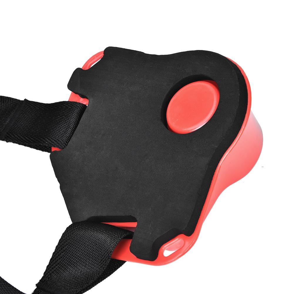 Boat Rock Fishing Rod Pole Holder Adjustable Waist Fighting Belt Tackle Accessories (Red)