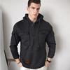 Men's Heavyweight Outdoor Hoodie: Autumn-Winter Velvet-Lined, Multi-Pocket Long Sleeve Sweatshirt.