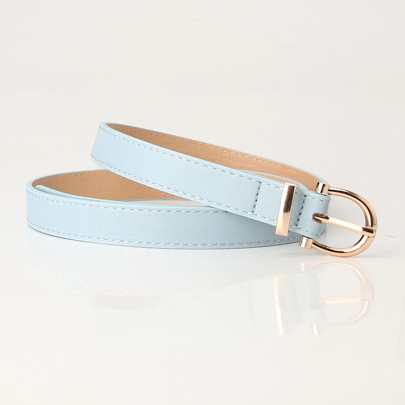 Cintura da donna in pelle PU stile coreano - Semplice cintura decorativa per jeans