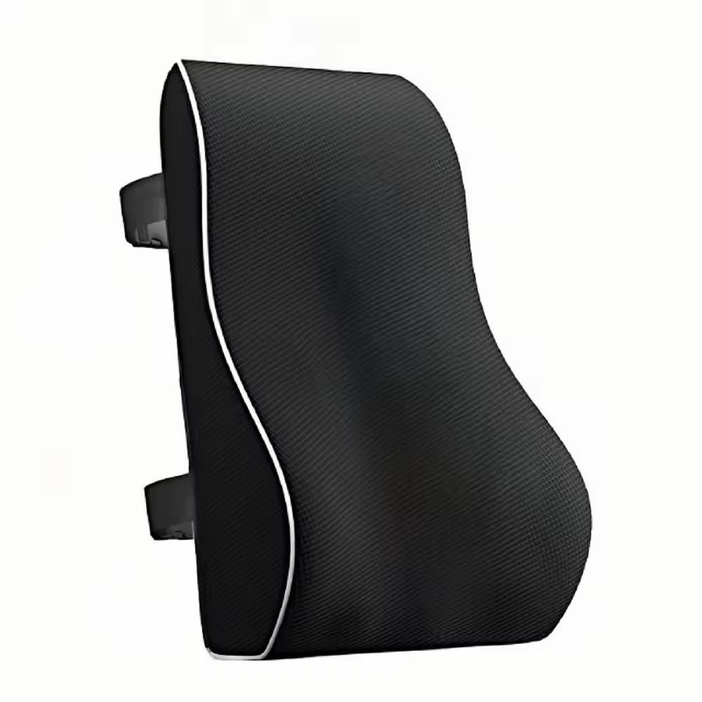 

Back Pain Relief Lumbar Support Pillow Improve Posture Mesh Cover Back Pillow Breathable Adjustable Straps Chair Cushions чорний