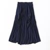 Export Daily Order Asymmetrical Skirt Women's Mid Length Long Length Stylish Niche Style High Waist Slim Looking Ruched A- Line Skirt Umbrella Skirt