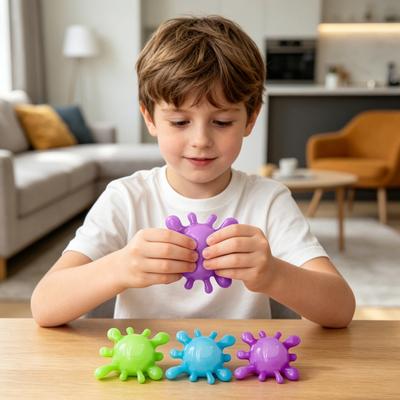 Splash Shaped Squeeze Ball Slow-Rising Soft Fidget Toy for Stress Relief Non-Sticky Portable Fun Decompression Gadget for Kids Adults
