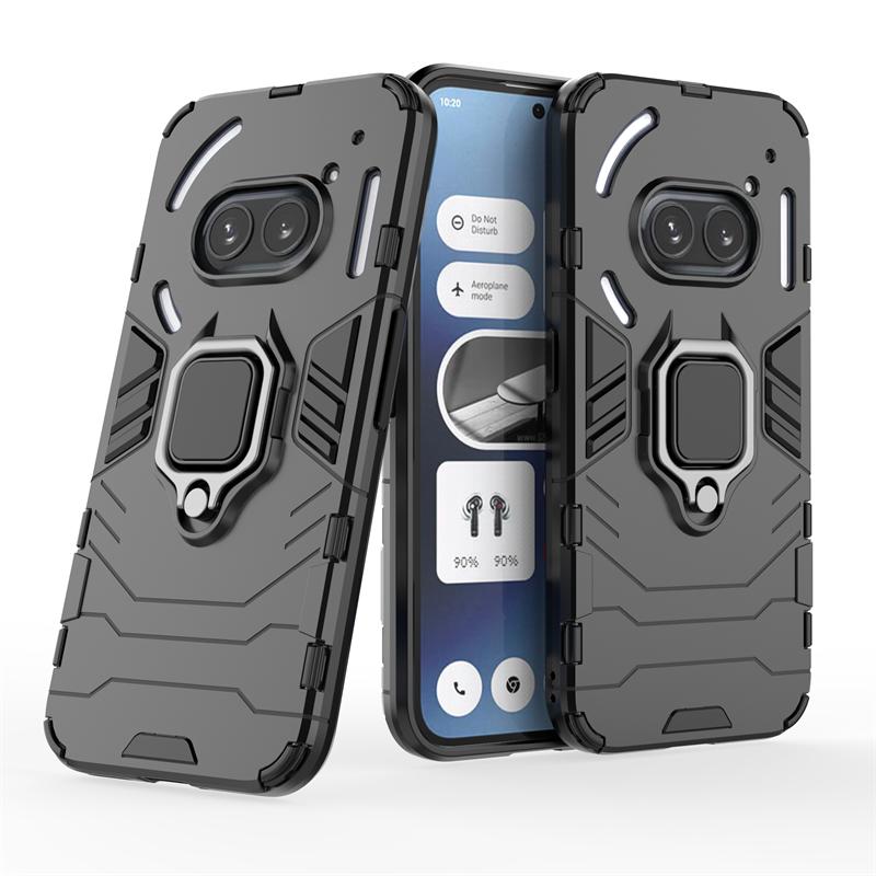 For NothingPhone2a Case Armor Metal Ring Holder Phone Case For Nothing Phone 2a 5G NothingPhone (2a) Phone2a 2 A A2 Back Cover
