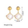 Anello Aperto INS Moda Acciaio Inossidabile Stella Marina Perla - Anello Dito Esagerato Placcato Oro 18K da Donna