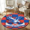 Customizable Crystal Palace F.C Round Non-Slip Carpet - Ideal for Garden, Picnic, Office, Perfect for Decoration, Suitable For All Seasons