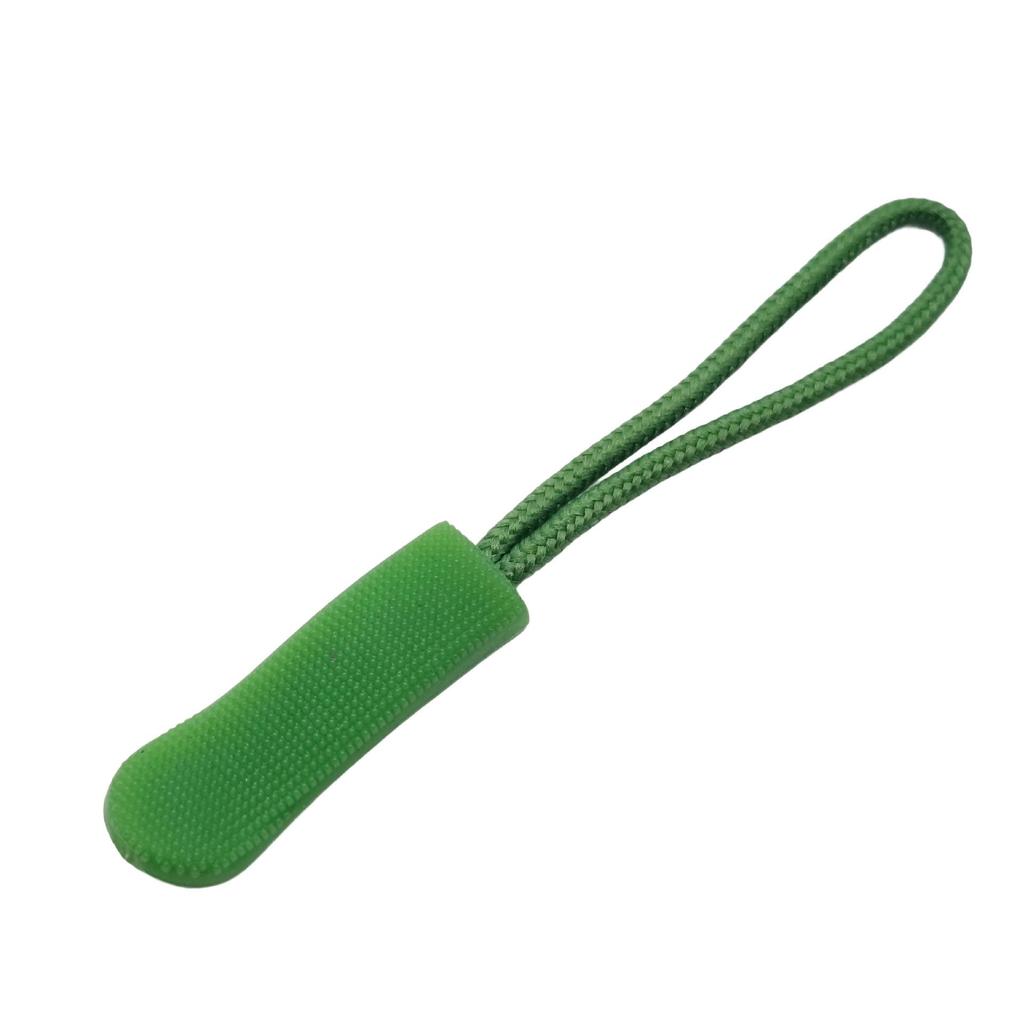 Colored PVC Zipper Pull Rope with Removable Drawstring and Rubber Pull Tab for Bags and Luggage