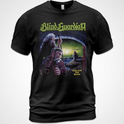 Cotton T-shirt Follow the Blind Music Shirt Blind Guardian Hansi Kursch Unisex T-Shirt