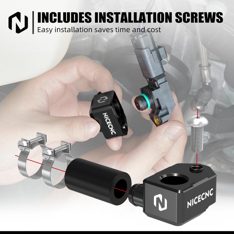 NICECNC For Husqvarna TE 300 TE 250 TX 300 2024-2026 TBI Crankcase Pressure Sensor Bracket For GasGas EC 300 EC 250 TBI Enduro