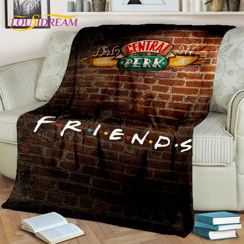 Classic Central Perk Friends TV Show Blanket,Soft Throw Blanket for Home Bedroom Bed Sofa Picnic Travel Office Cover Child Gift