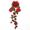 3D Multi-Layer Eight-Color Water-Soluble Rose Embroidery Patch for DIY Clothing Accessories