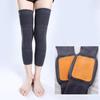 2PCS Winter Warm Wool Cashmere Leg Warmers Sleeves Thick Fleece Lined Knee Pads Brace Support Guard Protector Long Thermal Wraps