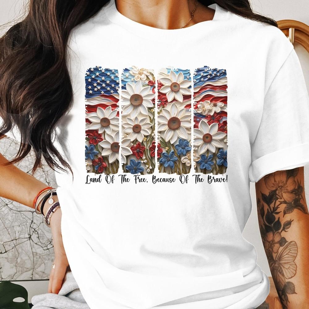 Fourth of July T-Shirt, Land of the Free Tee, Independence Day Shirt, #26 Unisex T-Shirt S