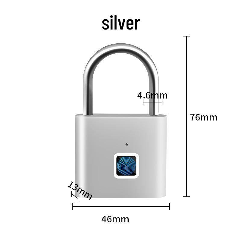 

Waterproof Smart Fingerprint Padlock - Outdoor Rust-Proof Electronic Lock for Doors & Cabinets, Anti-Theft & Password Protected.