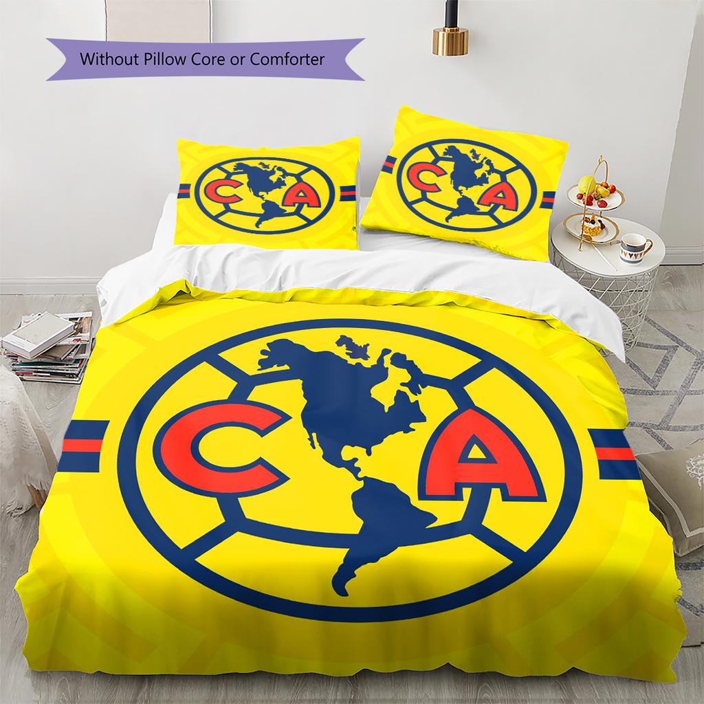Club America Pattern Bedding Home Decoration Birthday Gift (1 * Duvet Cover + 2 * Pillowcase, Without Core)
