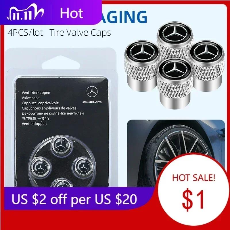 Bilklistermärke För Mercedes Benz För W206 C-klass C200L CLA GLA Mercedes Benz W203 W220 W213 W211 W212 W201 Bilhjulsdäckventil bil