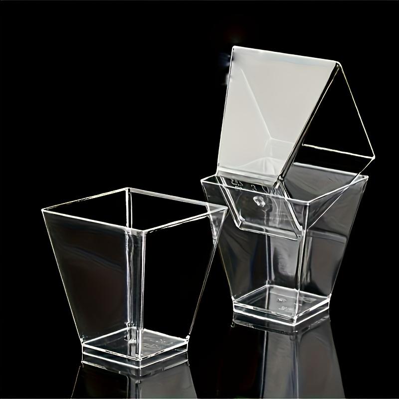 50 buc Cupe pentru Mousse: Lingură de desert și ceașcă, potrivite pentru zile de naștere, nunți și petreceri festive - Numai spălare manuală