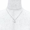 Excellent CELINE Necklace Triomphe Rhinestone Necklace Silver Women 460GB6BZI Used