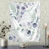 Ink Wash Leaf Plant Tapestry Wall Hanging Simple Modern Art Hippie Bohemian Living Room Bedroom Home Decor Background Cloth