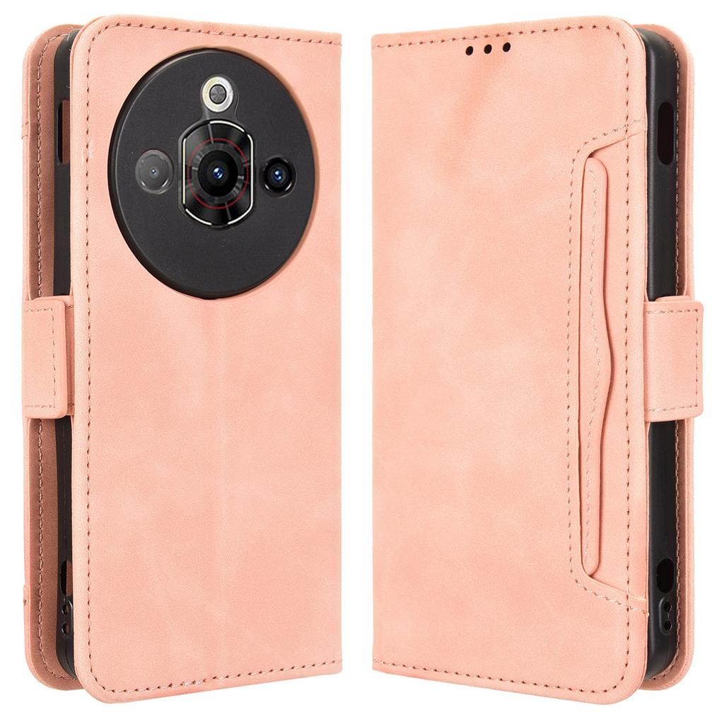 Kožené pouzdro pro ZTE nubia Focus Pro Kryt peněženky na telefon s více sloty na karty