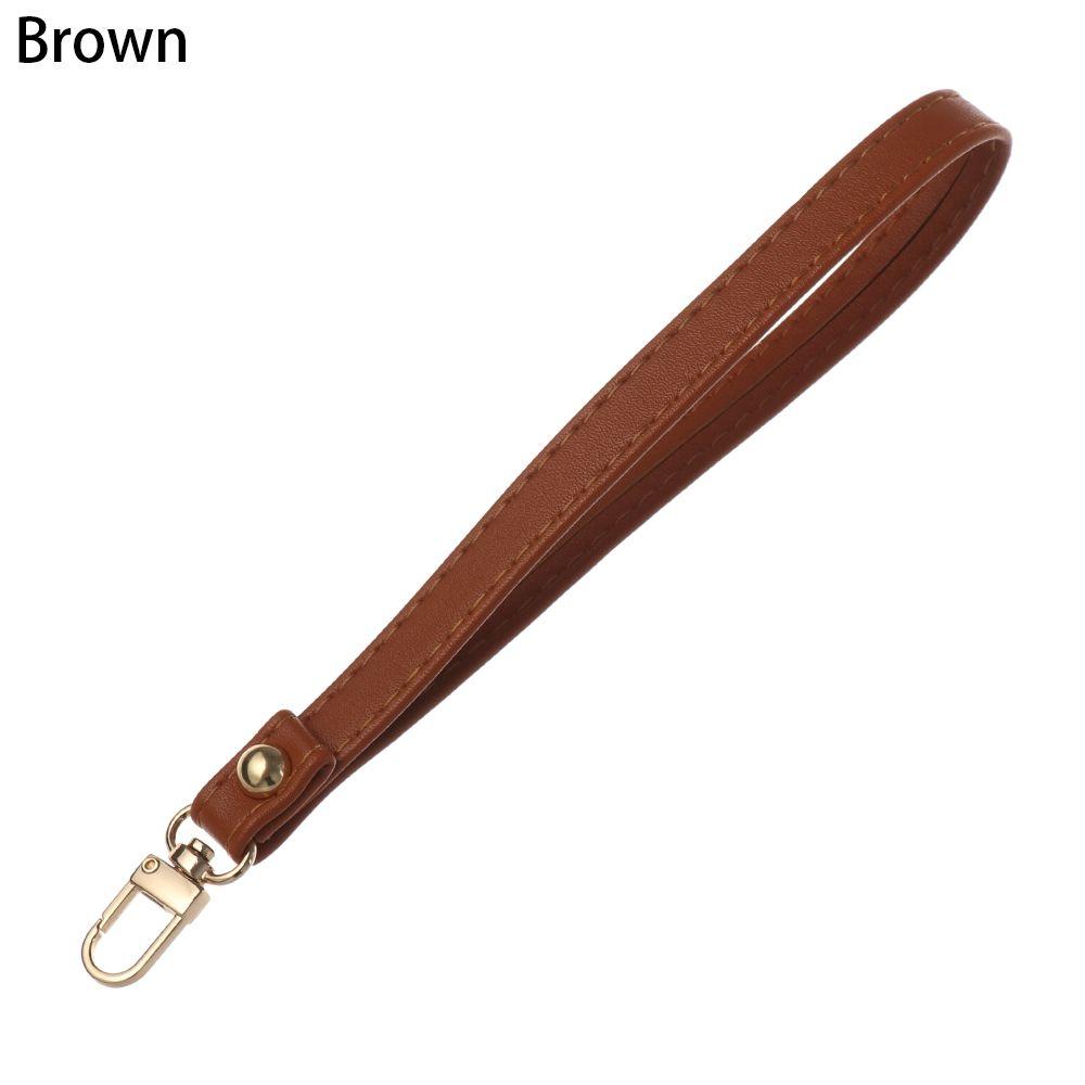 Metal Bag Wrist Strap Key Belt Wallet Strap Belt Waterproof Handbag Straps PU Leather