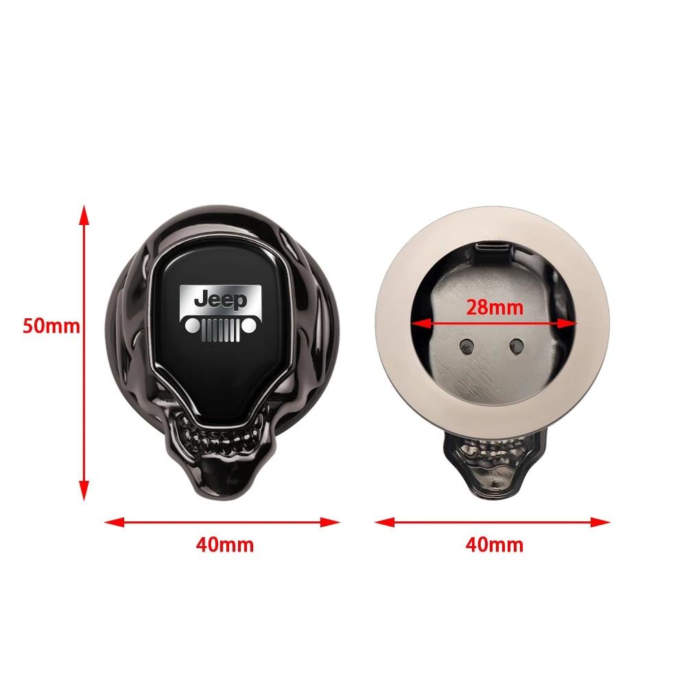 Metal Car Engine Start Stop Button Cover For Jeep Renegade Wrangler JK JL Grand Gladiator Anti-Scratch Protective Decor Cap ALZ1