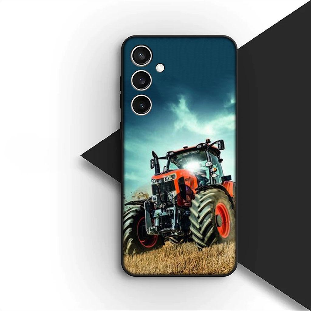 Farms Vehicles Tractors Silicone Phone Cover for Motorola Moto G86 G57 E14 E15 G14 G34 G35 G84 G24 A54 G15 Power E22 Soft Case