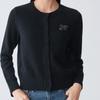 ELLASSAY Women's Round Neck Cashmere Blend Cardigan Sweater