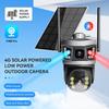 V380 4G Solar-Powered Dual-Lens Outdoor Camera with Dual Screens and No Network Required.