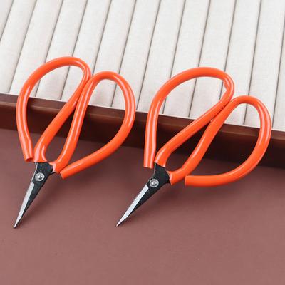 Short-mouthed Scissors Pointed-tipped Children's Handcrafted Art Scissors with Thread Ends