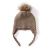 Autumn and winter new cashmere wool ball cashmere hat dome solid color simple warm thickened men's and women's cashmere hat