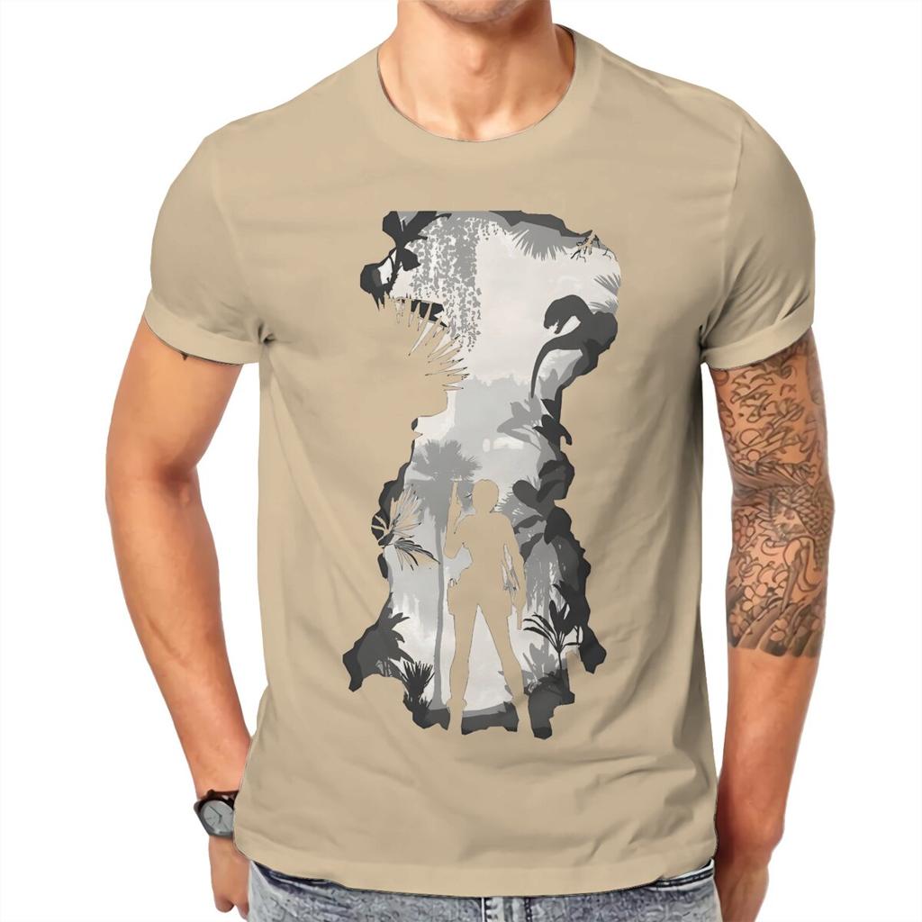 In Forest Tomb Raider Game Lara Croft T Shirt Gothic Crewneck Cotton  Clothes