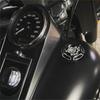 Motorcycle Skull Fuel Gas Tank Decorative Oil Cap Fit for Harley Sportster XL 1200 883 X48 Dyna Softail Touring FLHR