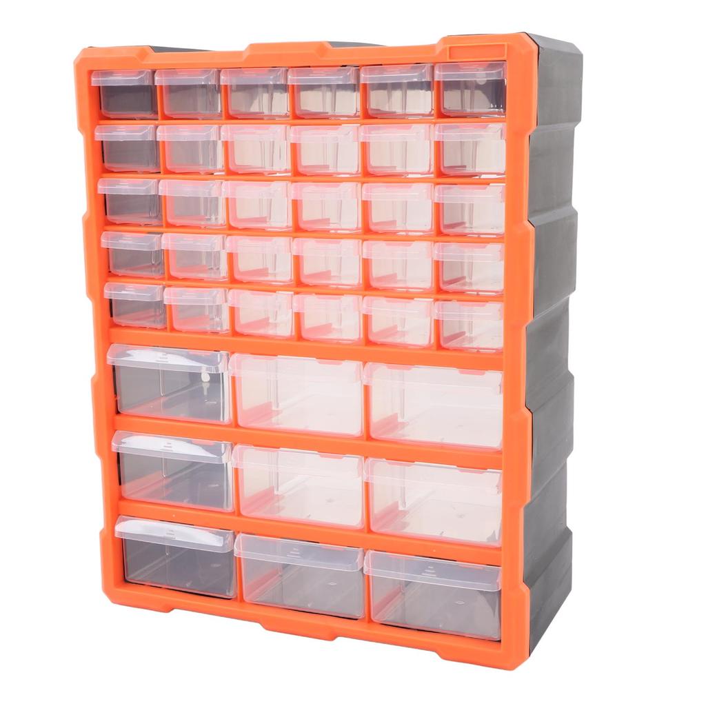 39 Drawer Organiser DIY Tool Bits Plastic Storage Units Workshop Screws and Small Parts Cabinet
