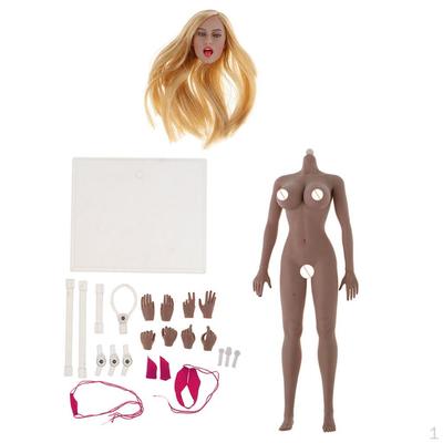 1:6 Female Head Sculpt Model GC017 & Body for Action Figure