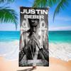 Asciugamano da Spiaggia Caldo Justin Singer Bieber per Bambini Asciugamano da Bagno Personalizzato Asciugamano da Piscina Regalo per le Vacanze Asciugamano da Picnic Regalo per Festa