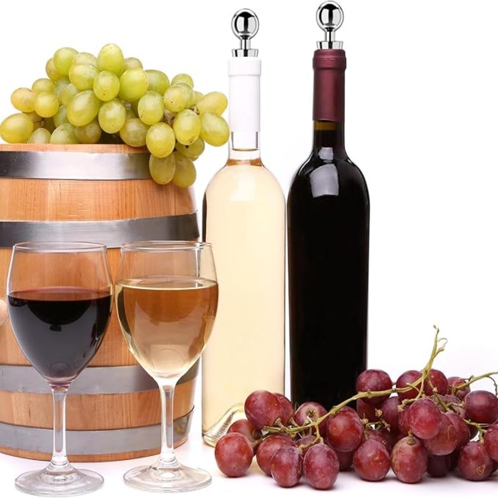 5Pcs Conical Wine Stoppers Reusable Wine Storage Twist Cap Plug Durable Champagne Stopper  Party