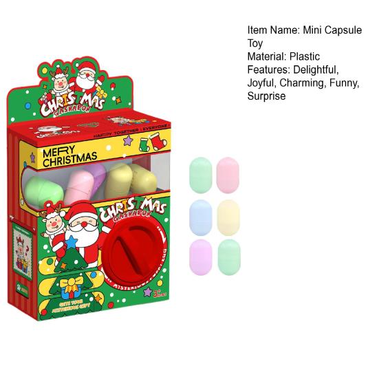 Halloween Mini Capsule Toy Machine 6/12/16 Random Surprise Eggs Cute Cartoon Gashapon Machine Mini Round Capsule Gift for Kindergarten Xmas Easter