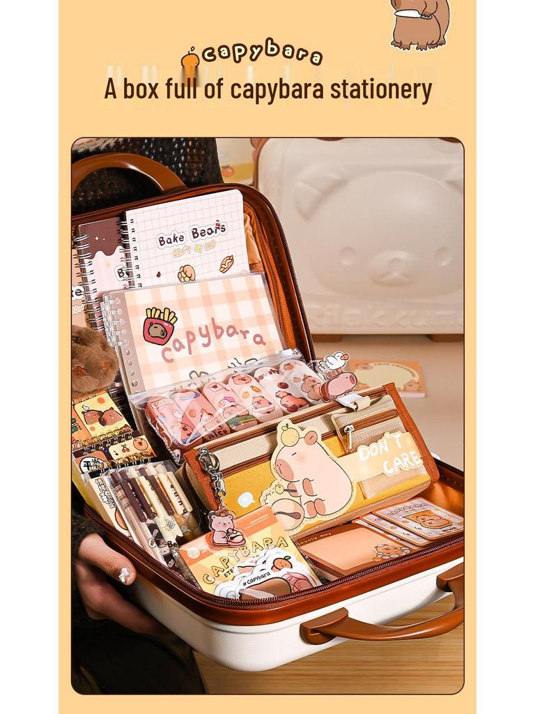 Kapybara Barnens dag Skrivmaterial Presentförpackning - Kreativt Lärande Materialpaket