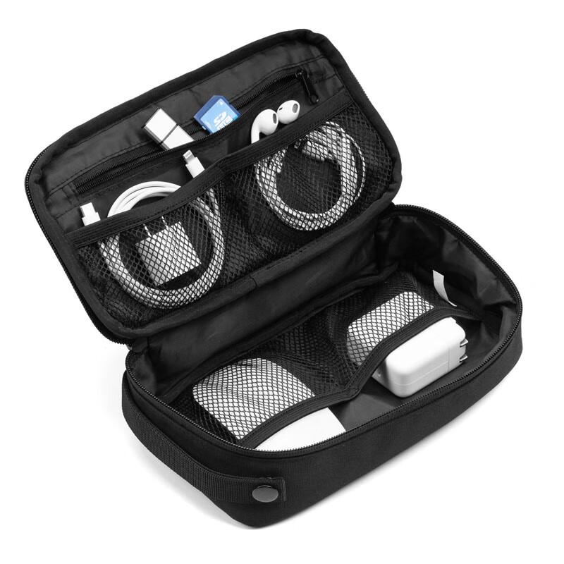 SANWA SUPPLY Portable Travel Bag, Cable And Power Cord Storage Pouch, Charger And Electronic Accessory Organizer