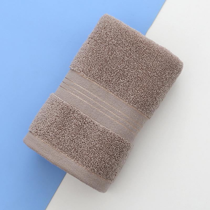 

Утолщенное хлопковое полотенце с сильным водопоглощением, универсальное полотенце для взрослых и детей, однотонное, приятное для кожи полотенце 35x75cm