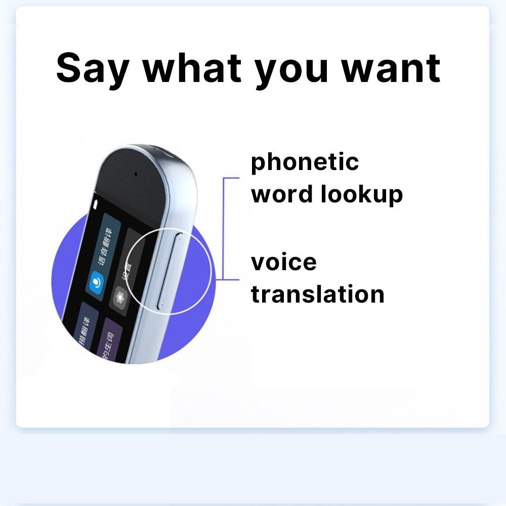 Portable Dictionary Translation Pen 1WAAC Hi-Fi Speaker 2.8-Inch HD Touch Screen Text Scanning Reading Translator Device