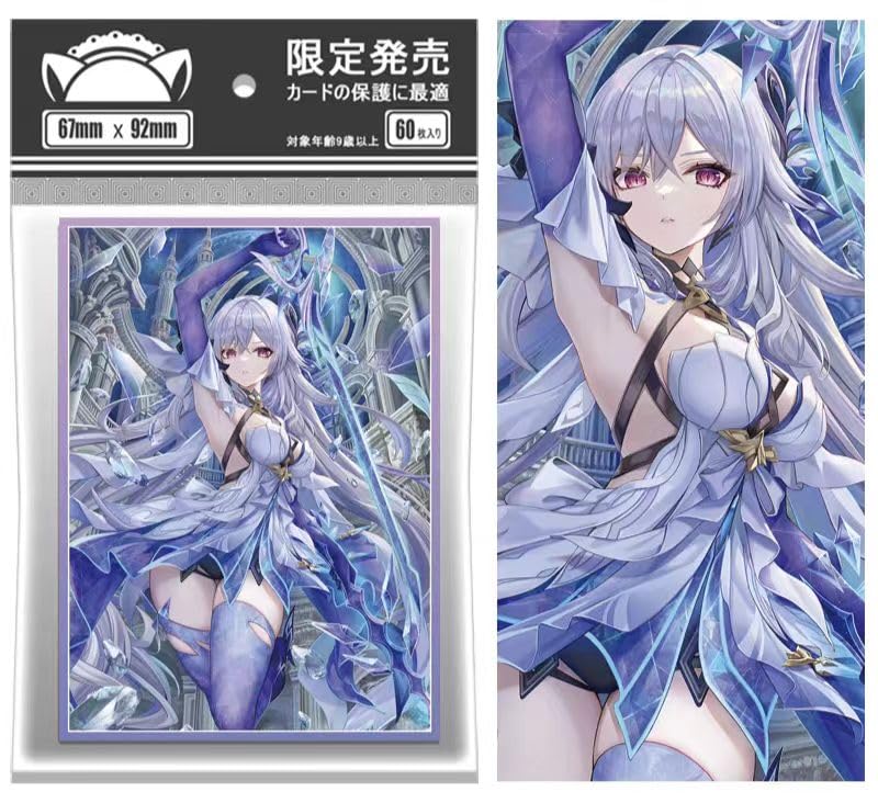 

Genshin Impact Сливы для карт Skirk 67x92мм Сливы для коллекционных карт Лазерная анимация PTCG 60 штук