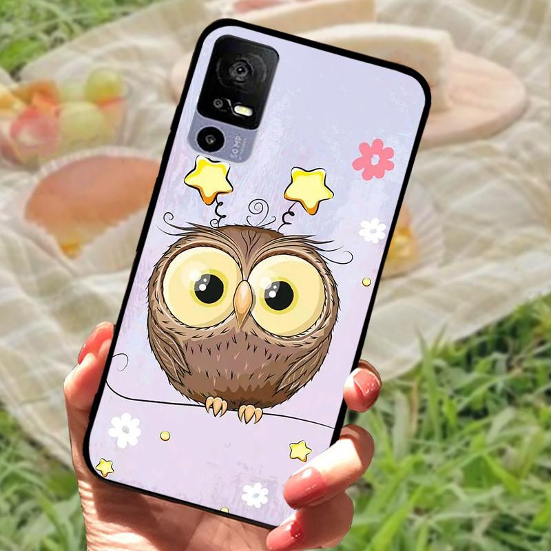 For TCL 40R Case TPU Soft Silicone Marble Phone Cover Case for TCL 405 406 408 403 TCL40R Shockproof Funda Love T771K Bumper