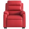 Recliner Chair with Lift Assistance Electric Red Faux Leather