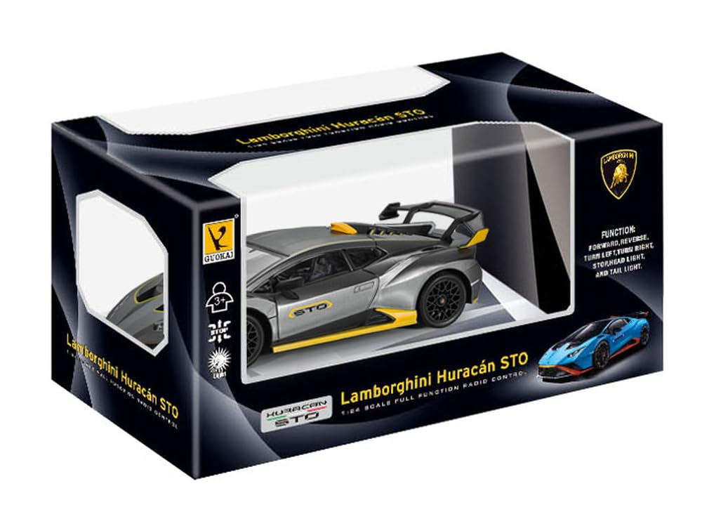 Doyusha 124 Scale Lamborghini Huracan STO Gray Electric Radio Control Model 30664