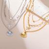 Cazador Starfish Shell Heart Pendants Women's Necklaces 2026 Jewelry Stainless Steel Multi-layers Necklaces Bohemian Gifts 2026