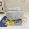 Student Schoolbag Women's Lightweight Water-repellent Plaid Backpack Travel Backpack