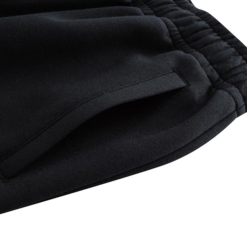 Anta Lifestyle Series Womens Long Pants 2025 Autumn Knitted Sports Pants Women Bottoms Basic-Black 962538304-1